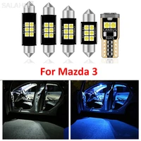 8pcs car interior lights upgrade kit for 2014 2015 2016 2017 2018 2019 mazda 3 led interior dome trunk lamps license plate light