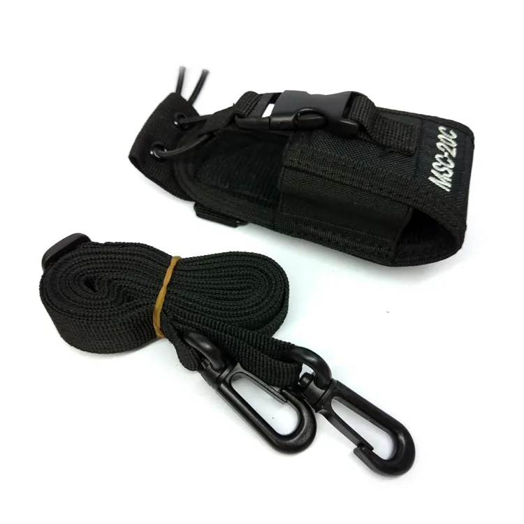 

New Portable MSC-20C Walkie Talkie Pouch Case Holder Radio Nylon Bag For BAOFENG Walkie-talkie Spare Parts