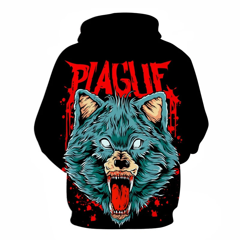 Толстовка Мужская/женская оверсайз модная двухсторонняя толстовка с 3D-принтом