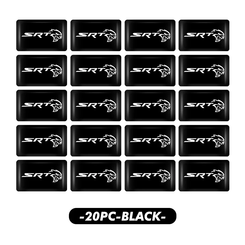 

Наклейки с логотипом автомобиля, 3D персонализированные декоративные аксессуары для Dodge SRT Logo Durango Ram 1500 зарядное устройство Viper Challenger