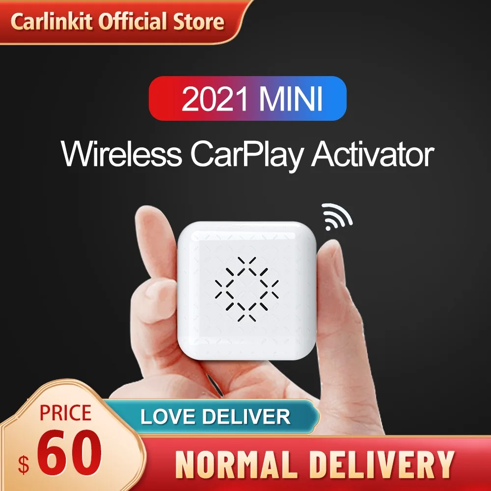 

2023 Carlinkit MINI CarPlay Box для Audi Mercedes Volvo Volkswagen и т. Д., поддержка Bluetooth, беспроводное автомобильное подключение, зарядка Siri