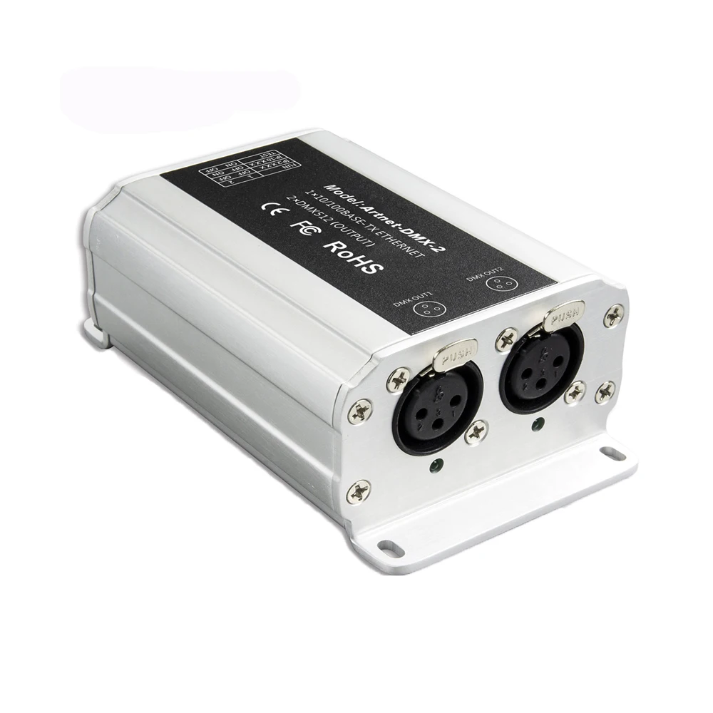 

New ArtNet-DMX Converter;DMX 1024 Channels Output Artnet to DMX512 Signal Converter DC12V Ethernet Control System