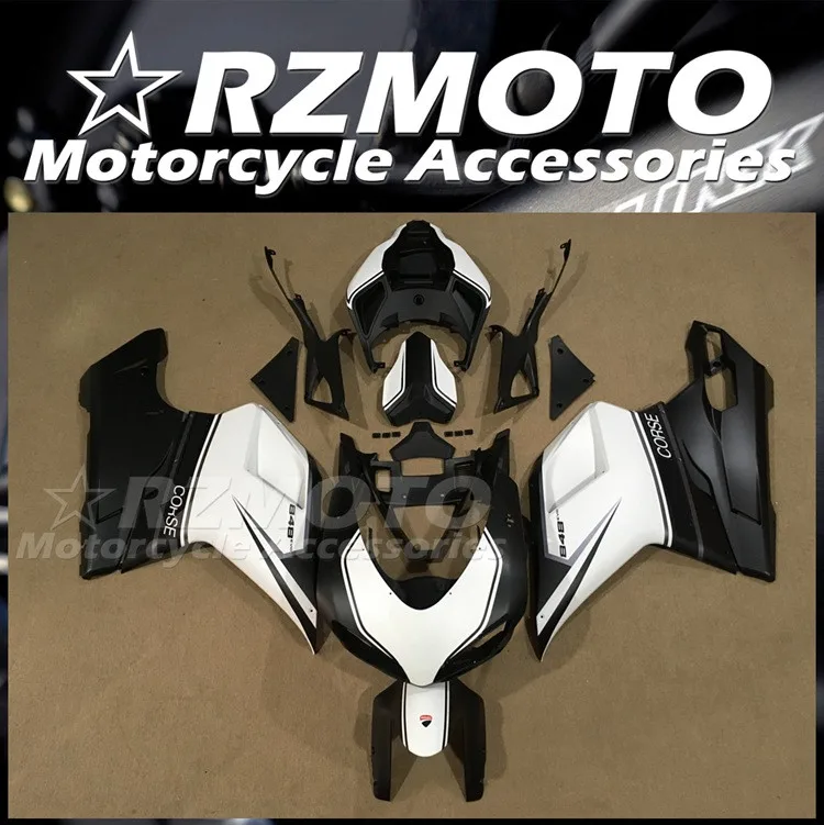 

Injection Mold New ABS Fairings Kits Fit For Ducati 848 1098 1198 2007 2008 2009 2010 2011 2012 07 08 09 10 11 12 White Black