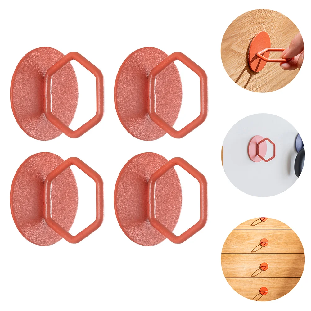 

4Pcs Furniture Handle Adhesive Type Handle Drawer Refrigerator Door Handle
