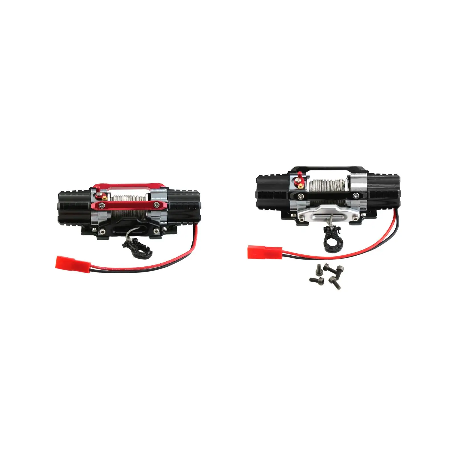 

RC Crawler Winch DIY Reliable Replacement Accessories Parts Upgrade Dual Motor Automatic Simulated Winch for 1:10 RC Crawler Car