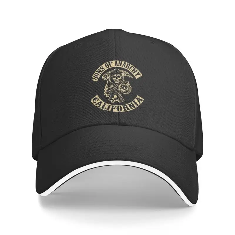 

Custom Sons Of Anarchy TV Show Baseball Cap Women Men Adjustable The Death Reaper Dad Hat Streetwear