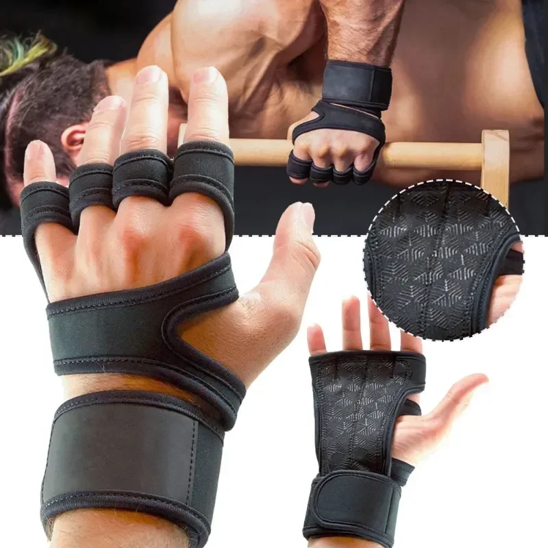 

Искусственные перчатки для рук и запястья, тренировочные перчатки для тяжелой атлетики для мужчин и женщин, Спортивные Перчатки для фитнеса, велоспорта, гимнастики, спортзала