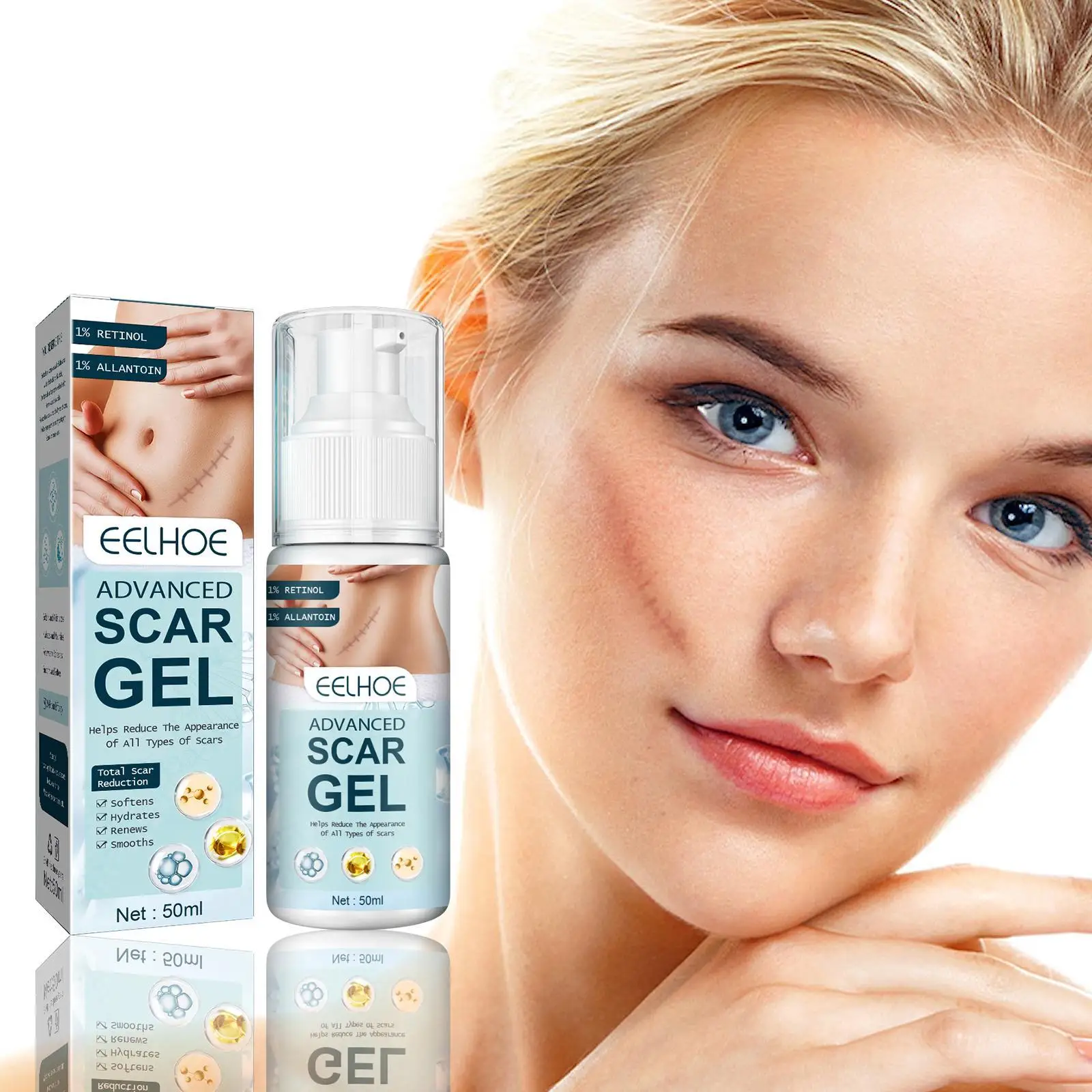 

Advanced Scar Gel Scar Repair Cream Acne Scar Removal Pigmentation Corrector Remove Stretch Marks Smooth Skin Whitening