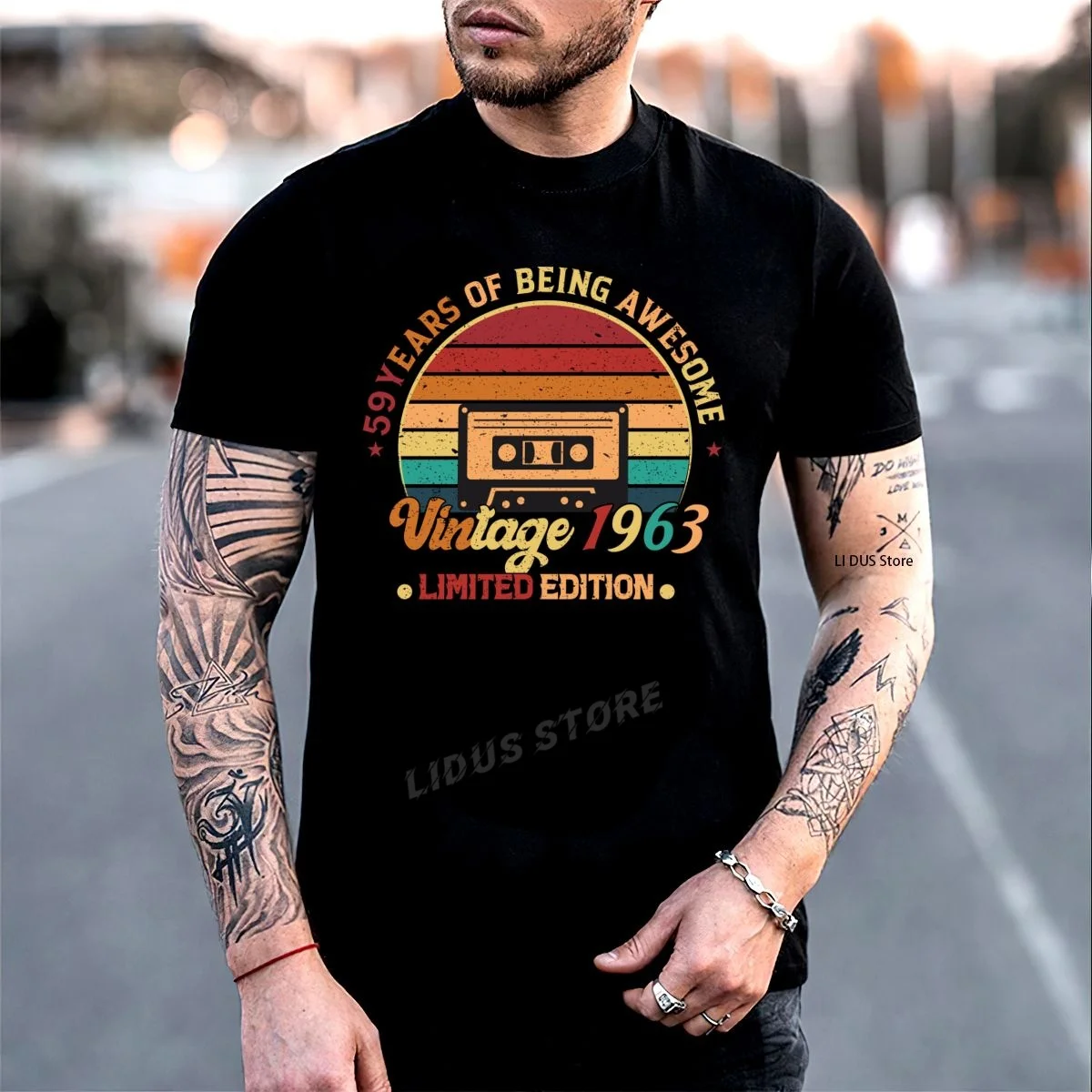 

59 Years Of Being Awesome Vintage 1963 Limited Edition 59th Birthday Gift T-Shirt Clothing Tshirt Sweatshirt Unisex Shirt Tee