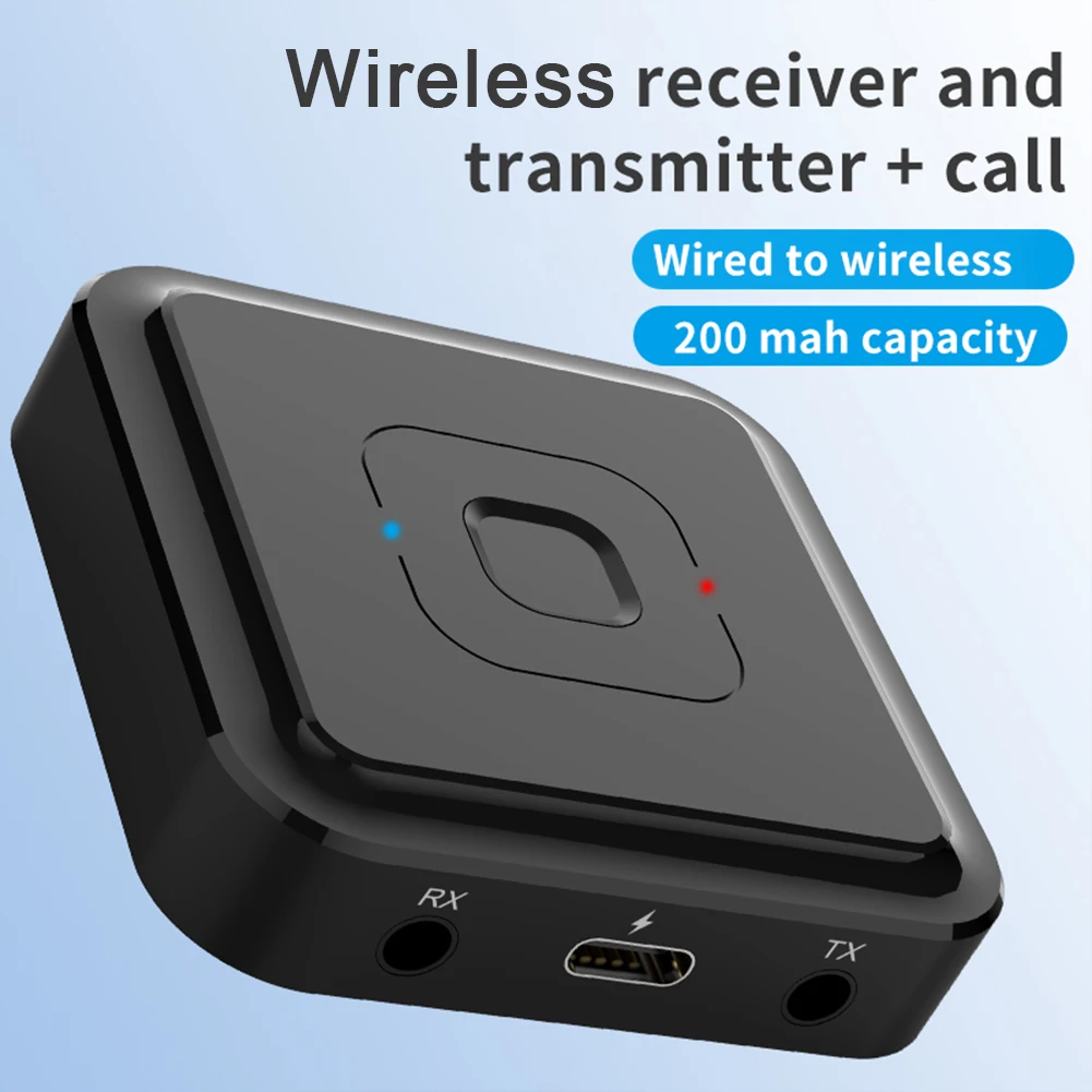 

BT22 Bluetooth-Compatible Receiver Transmitter Car TV Laptop PC 3.5mm Audio Jack Adapter Stereo Music Wireless Speaker Connector