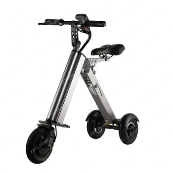 휴대용 접이식 전기 세발 자전거, 소형 초경량 소형 배터리 자전거, 전기 자전거, 남녀 노인용 걷기