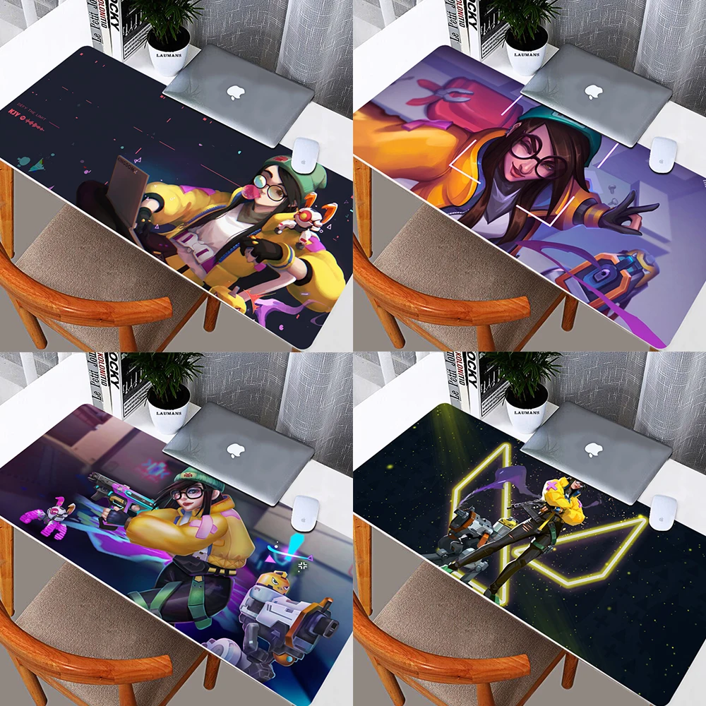 

Valorant Killjoy Shooting Game Keyboard Desk Mat Mousepad Computer Accessories Large Gaming Printing Computer Mouse pad boy gift