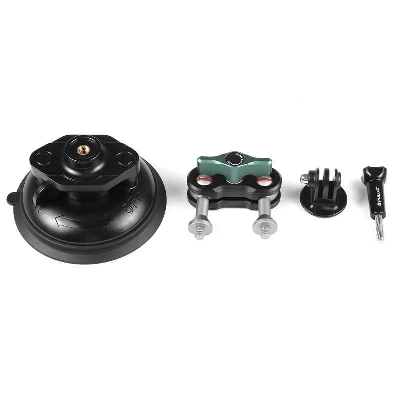 

PULUZ For Gopro Action Cameras Metal Strong Magnetic Car Suction Cup Mount Camera Holder On Car Window 360 Ballhead