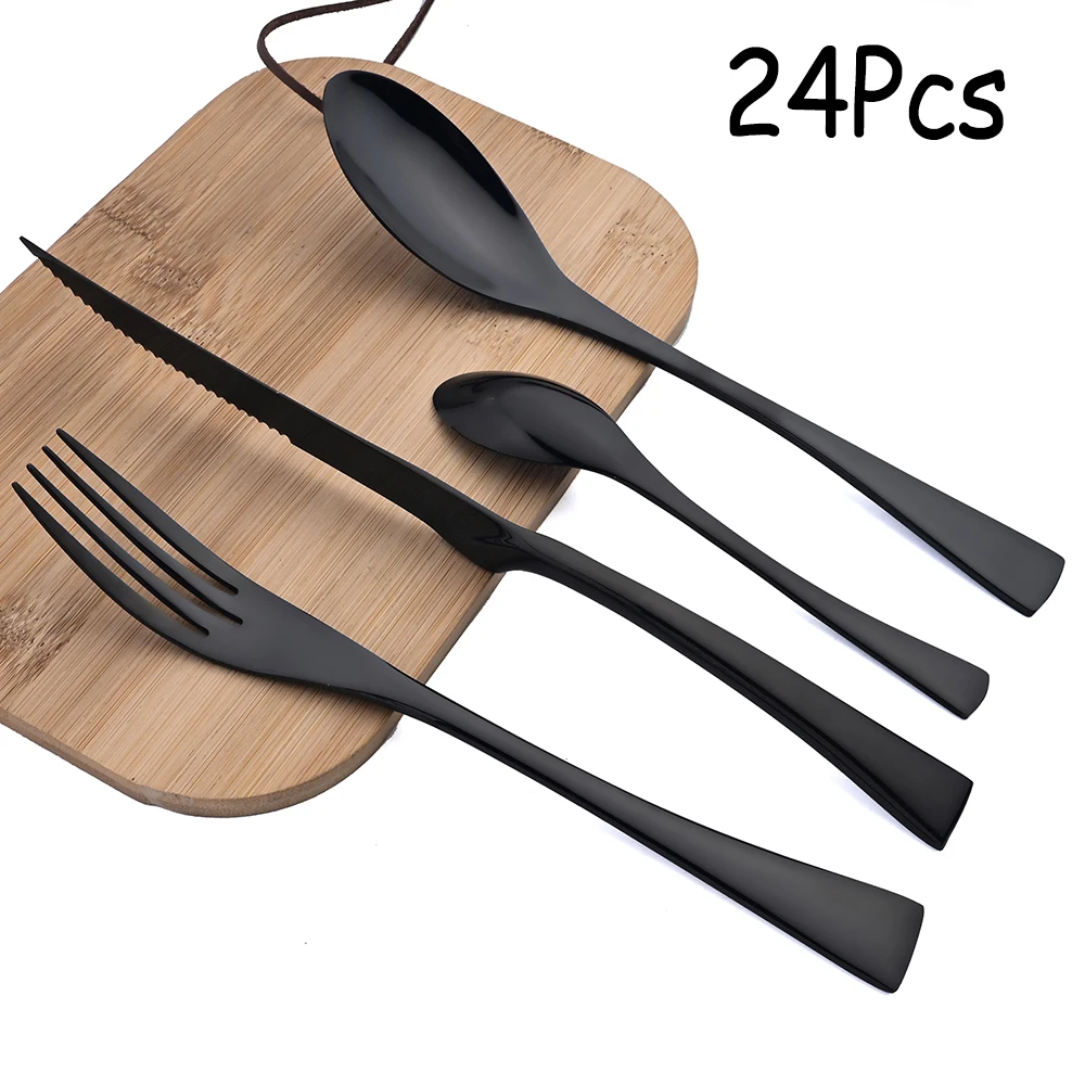 Столовые приборы Zoseil из нержавеющей стали 304 набор посуды 24 предметов