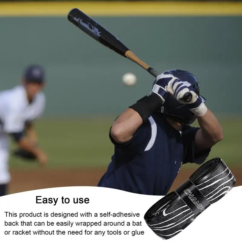 1 м лента для захвата летучей мыши бейсбола поглощающая пот теннисная ручка