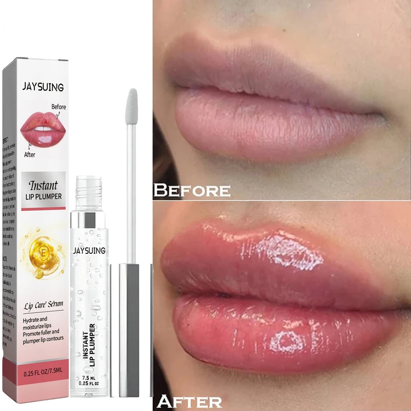 Plumper Serum Collagen Lips Plumping Gloss Oil Reduce Fine Lines Long Lasting Moisturizing Sexy Instant Volumising Lip Care