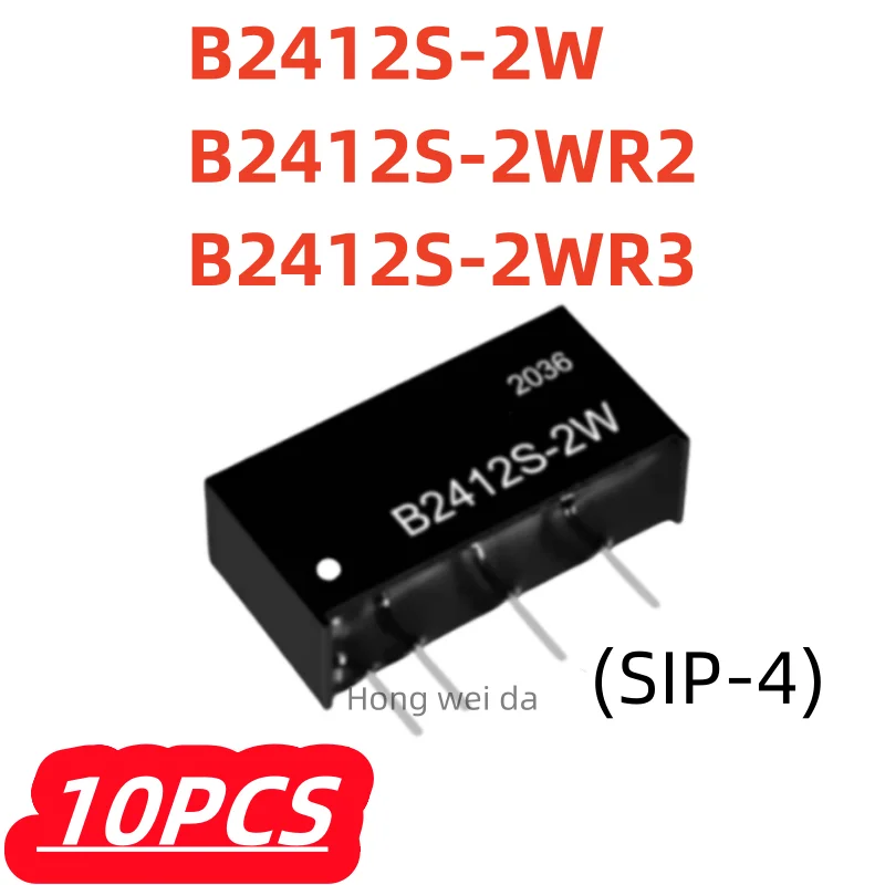 10 шт.лот, 100% новый B2412S-2WR3 B2412S-2WR2 B2412S-2W B2412S B2412 SIP-4 24 В до 12 В 2 Вт DC-DC оригинальный изолированный модуль питания (art.: 3920d41aadc25) - 3920d41aadc25