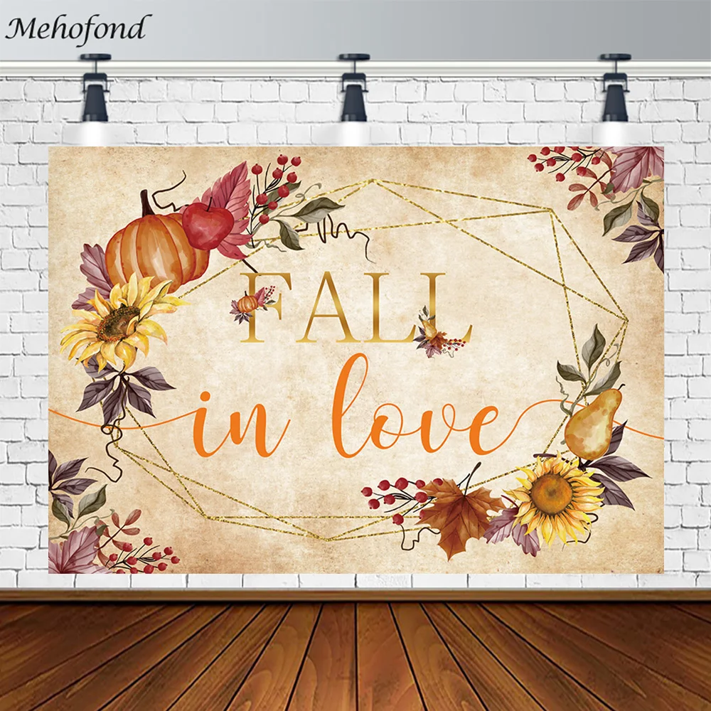

Фон для свадебной фотосъемки осень влюбленная Тыква Цветы подсолнухи декор для вечеринки плакат для фотостудии