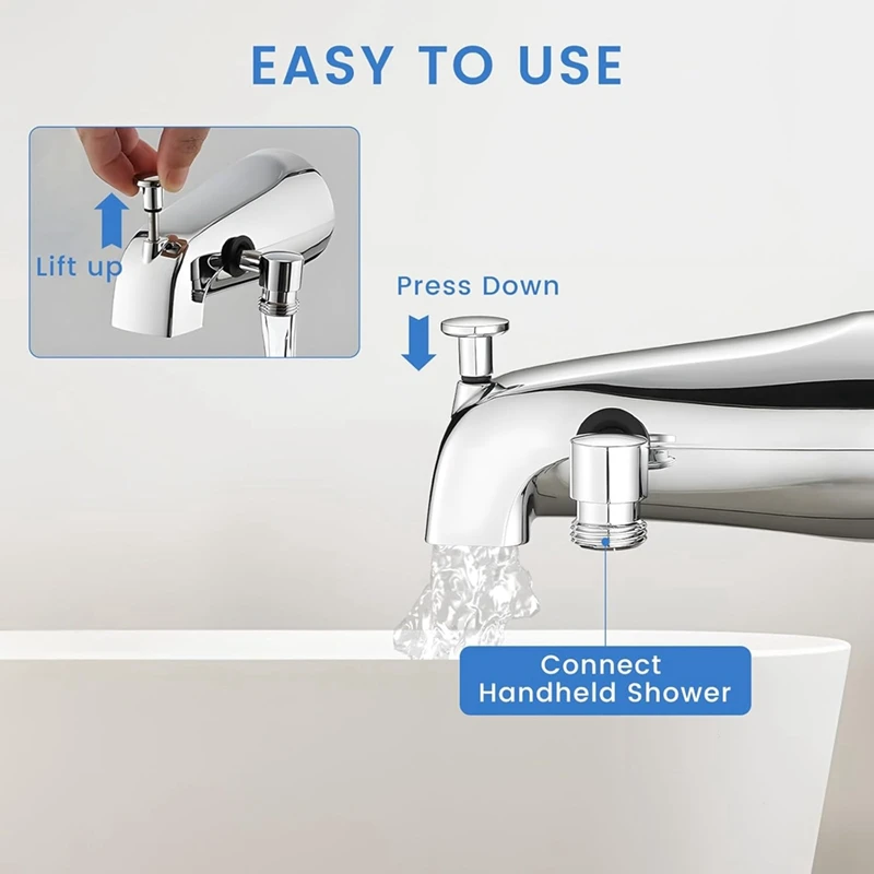 Излив для ванны с переключателем смеситель душа и шестигранным ключом подходит