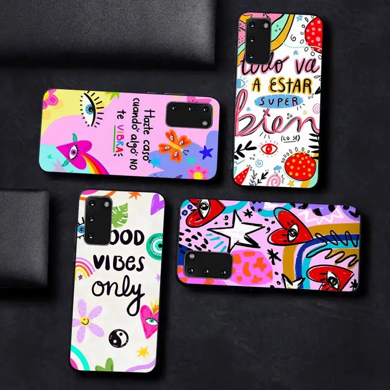 

Funny Turkish Lucky Blue Evil Eye Phone Case For Samsung S 9 10 20 21 22 23 30 23plus lite Ultra FE S10lite Fundas