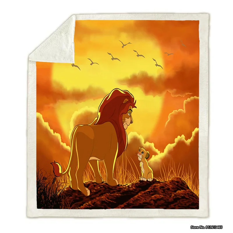 

Одеяло «Король Лев» Disney, детское удобное Фланелевое покрывало для спальни с 3D Цифровым принтом, Кондиционер