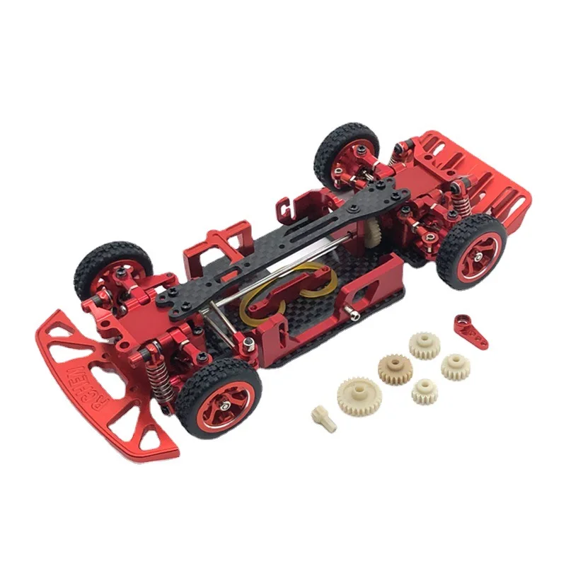 WLtoys 1/28 284131 K969 K979 K989 K999 RC Car, Metal Upgrade Parts to Assemble the Whole Car Frame, With Gear