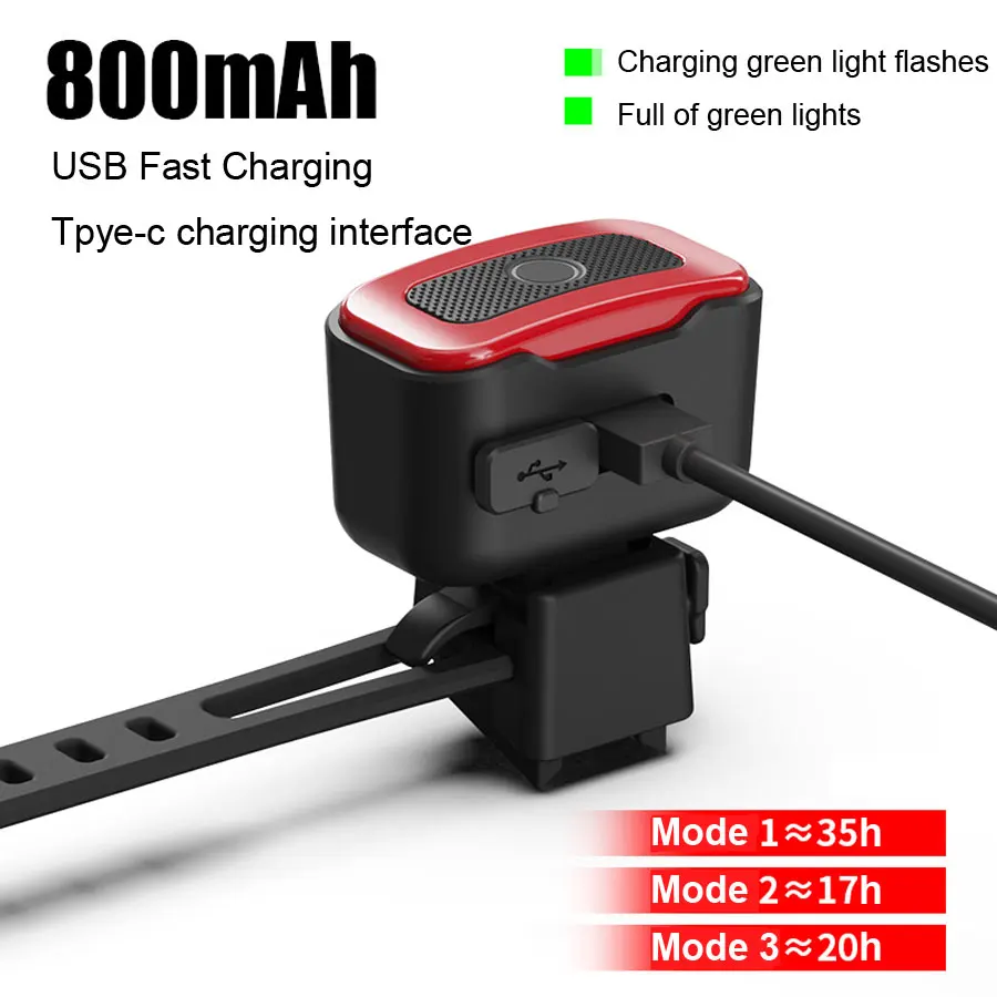 NEWBOLER умный задний фонарь для велосипеда Автоматическое включение/выключение с