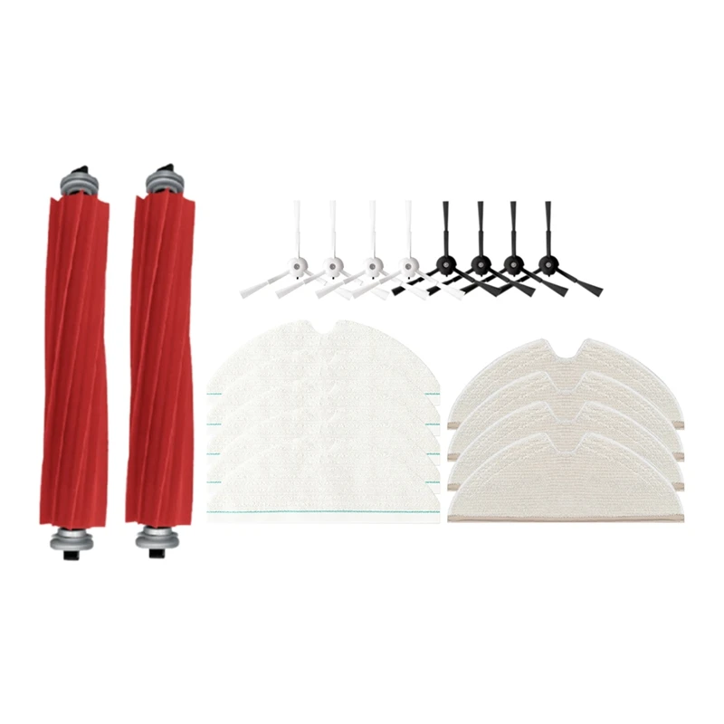 

19Pcs Detachable Main Side Brush Mop Cloth Accessories Kit For Roborock T8 / Q7 Max / Max+ Vacuum Cleaner Parts