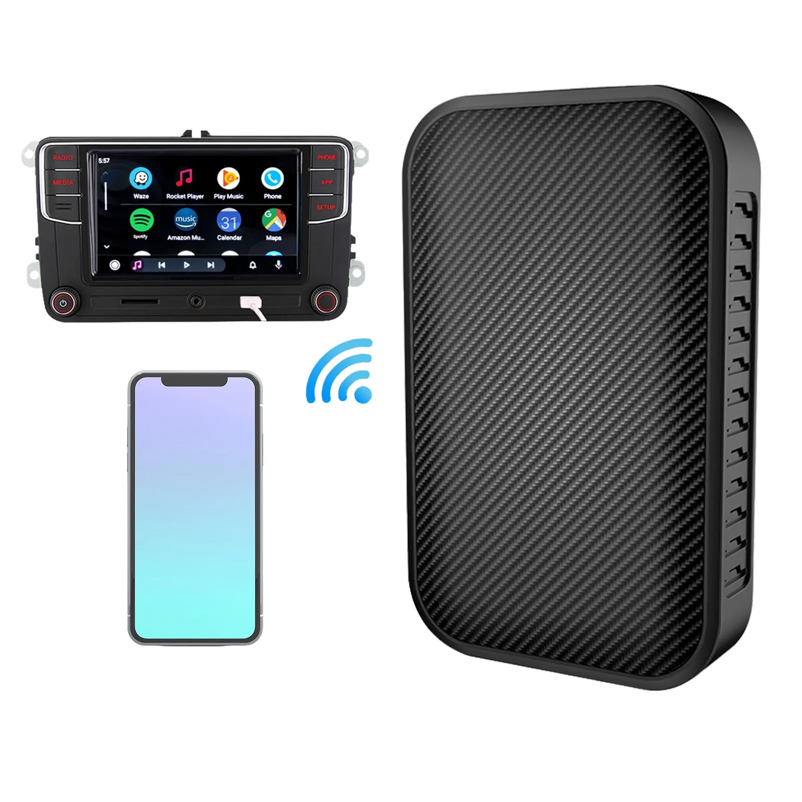 

AI Box Mini Android AI Box Apple Беспроводная система Android 11 Авто для большинства автомобильных мультимедийных устройств TV Box Player