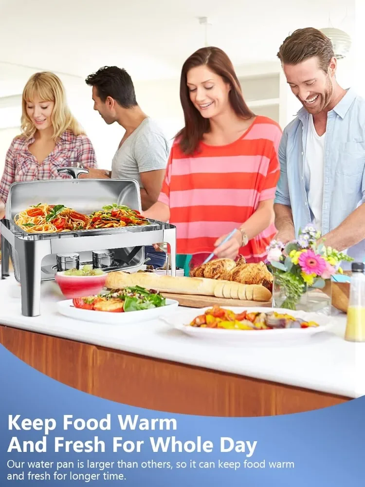 Набор прямоугольной круглой формы для подогрева блюд подогреватель еды