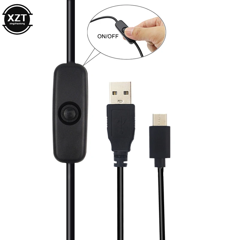 

Raspberry Pi 4 Power Cable USB Type C Charging Cable With ON/OFF Button Switch 5V 3A USB C Power Cable For RPI 4 Model B RPI 4B