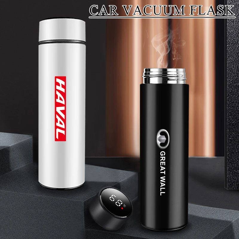 

Car Smart Thermos Cup Touch Screen Display Temperature for Audi Sline A6 C7 S6 C5 TT Q2 Q3 Q5 Q7 Q8 A3 A4 A5 A7 Car Accessories