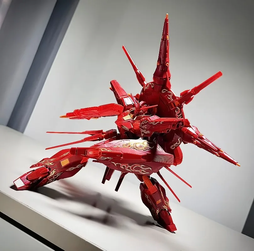 Фото Конструктор Bandai MG 1/100 Гандам Провиденс, контрастные цвета, прозрачный красный - Гандам SEED, фигурки, аниме-игрушки, оригинальная коробка №4