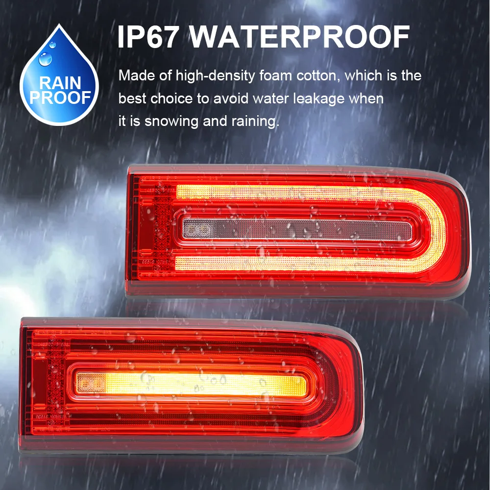 Светодиодные задние фонари для Mercedes-Benz W463A G500 G550 G63 AMG 2018 2019 2020 2021 2022 2023 2024 W465 2025