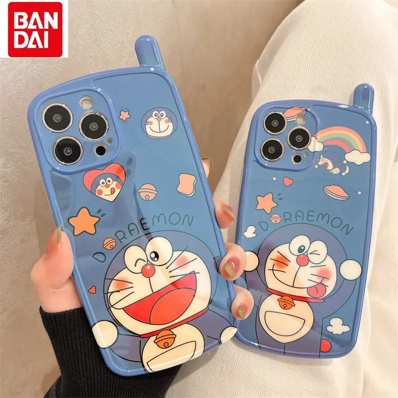 

Bandai Doraemon for IPhone13 13 Pro 13 Pro Max 12 Pro12 Pro Max Retro Bb Machine Cover IPhone11 Pro Max X XS MAX XR Cartoon Case