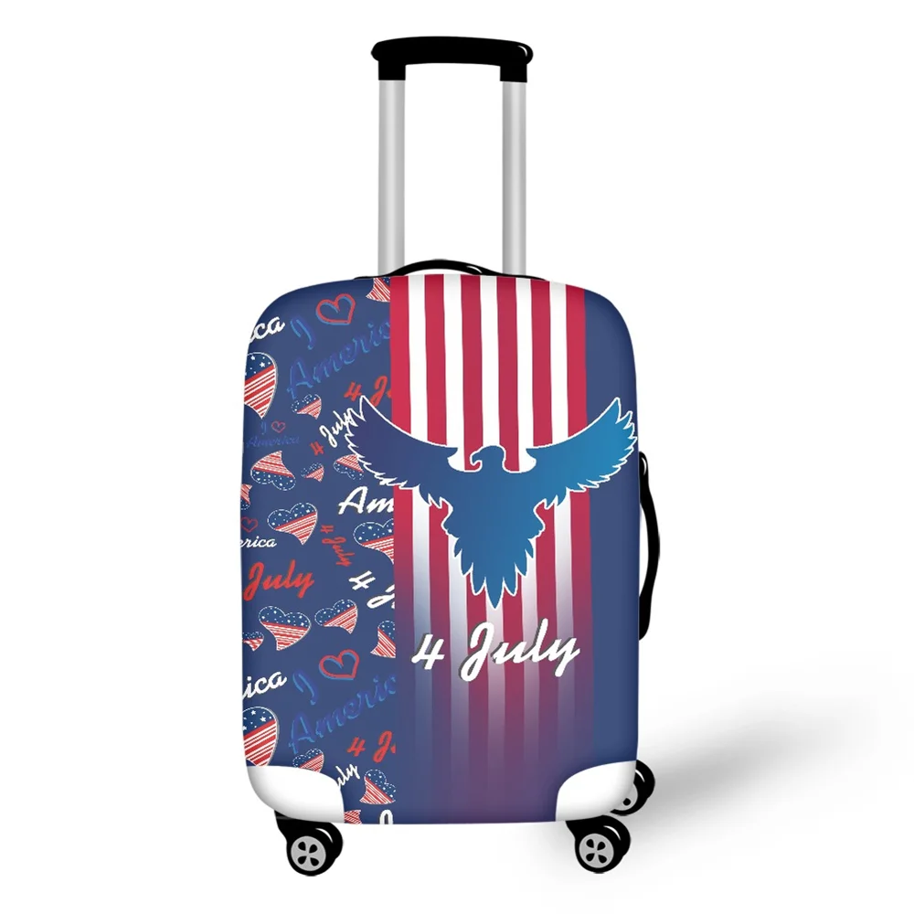 Защитный чехол для багажа с принтом американского флага губ и сердца чехлы на