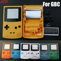 jcd new plastic game console shell case for gameboy color classic game console shell case for gbc housing shell with buttons
