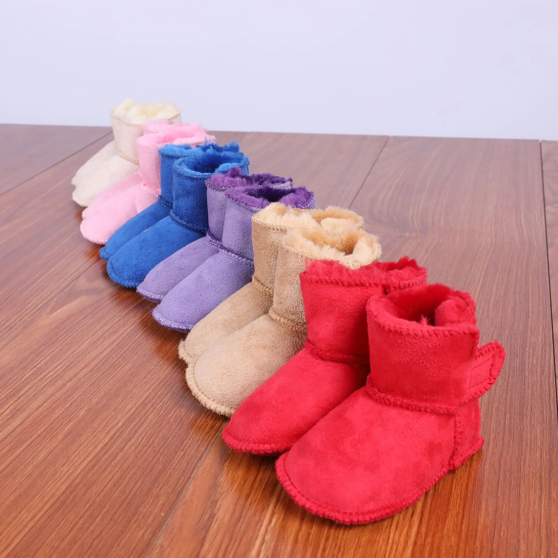 

Fur integrated baby snow boots winter walking shoes soft bottom non-slip baby shoes boys and girls shoes