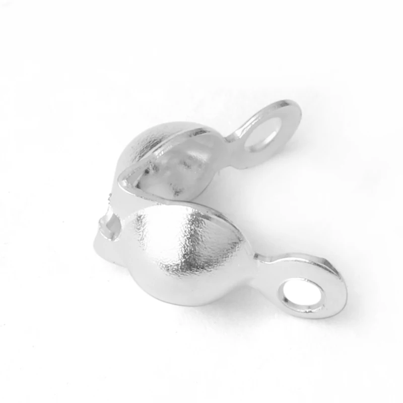 100Pcs Stainless Steel Necklace Chain Connector Clasp Ball Chain Crimps End Beads Findings Black DIY Jewelry Making Accessories