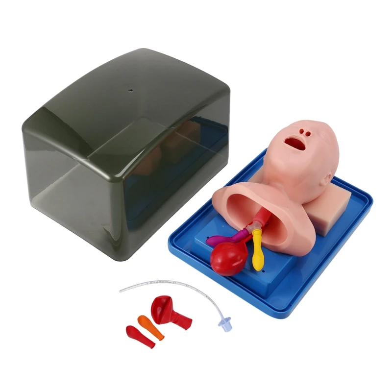 

Модель интубации трахеи для новорожденных аналоговая модель для обучения интубации с двойным уровнем легких и желудка