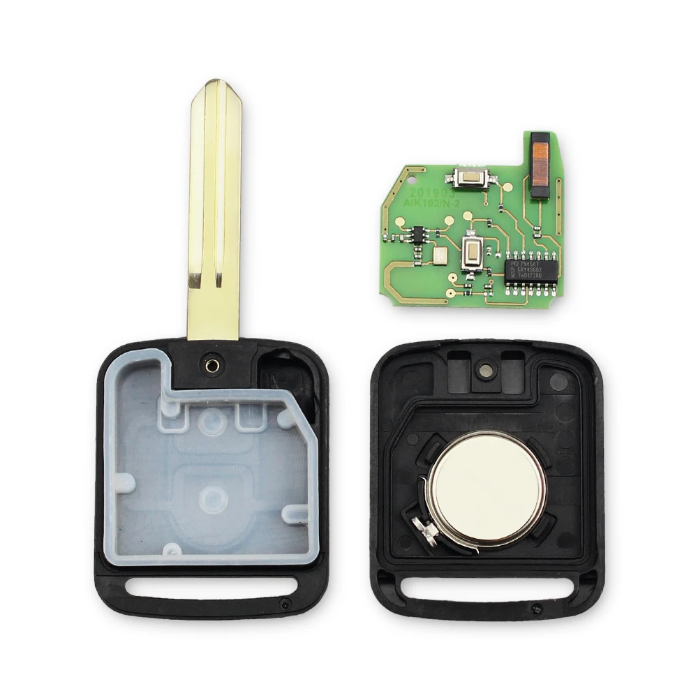 

KEYYOU 5WK4 876/ 818 2 кнопки дистанционный ключ-брелок от машины для Nissan Elgrand X-TRAIL Qashqai Navara Micra Note NV200 433 МГц ID46