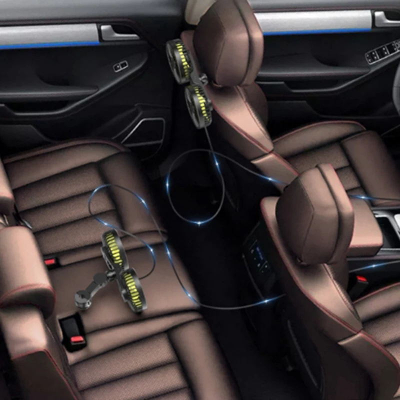 Автомобильный USB-вентилятор 12-24 В Портативный Электрический вентилятор для дома