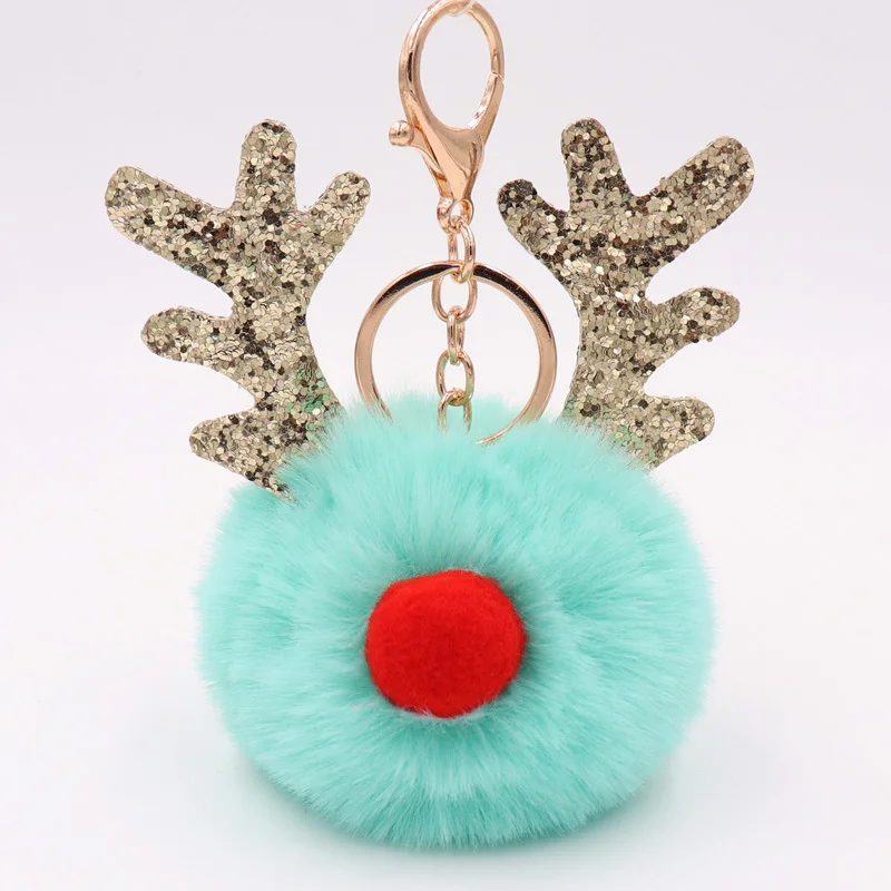 Очаровательный плюшевый шар с рогами оленя в богемном стиле автомобильная сумка