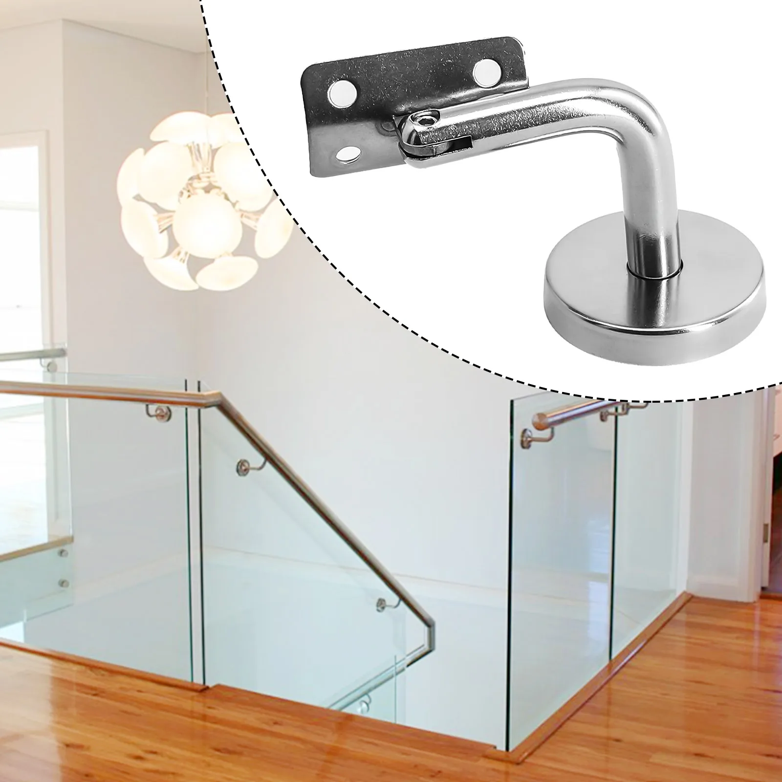 Зуehör Werkzeug Treppe Wand Поручень Кронштейн интел Endabdeckungen Edelstahl Silber Bannister Wall Handlaufhalter