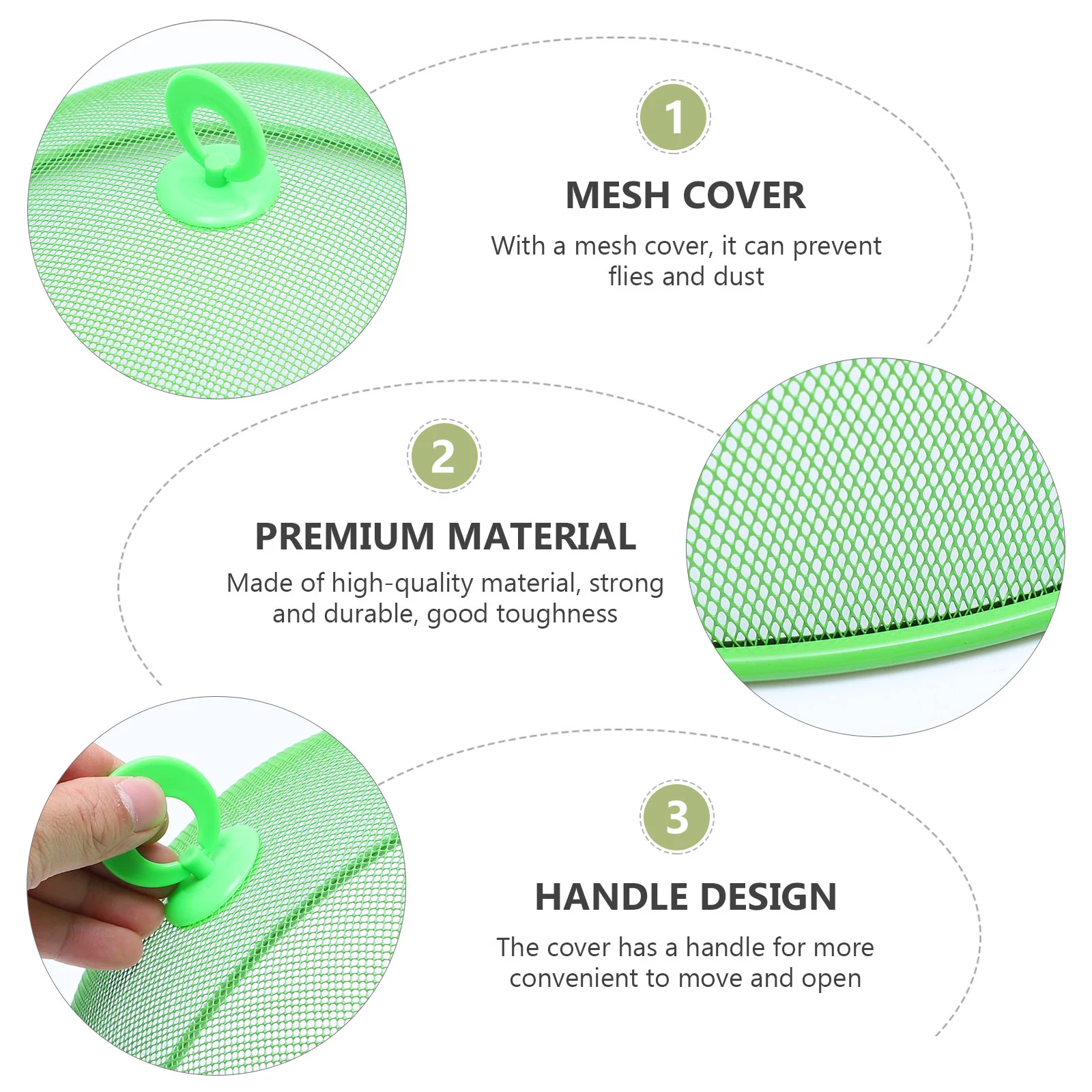 

1Pc Oil-proof Iron Food Cover Insect-proof Food Cover Food Protective Cover