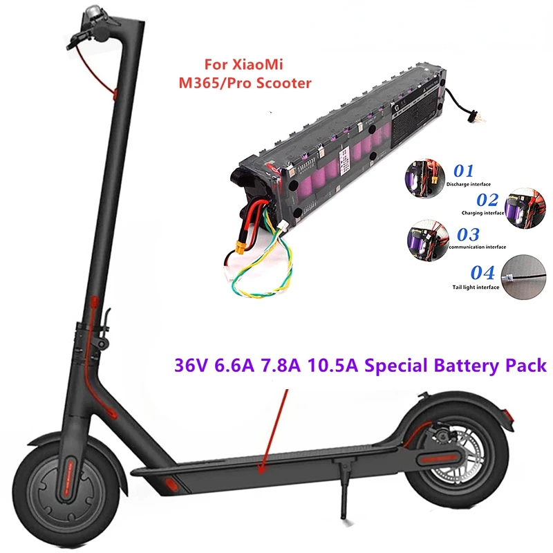 

New Original 36V 7.8Ah 10.5Ah 14.4Ah Batteries For Xiaomi M365 Pro Scooter Special 18650 Battery Pack 6600MAh 7800MAh 10500MAh