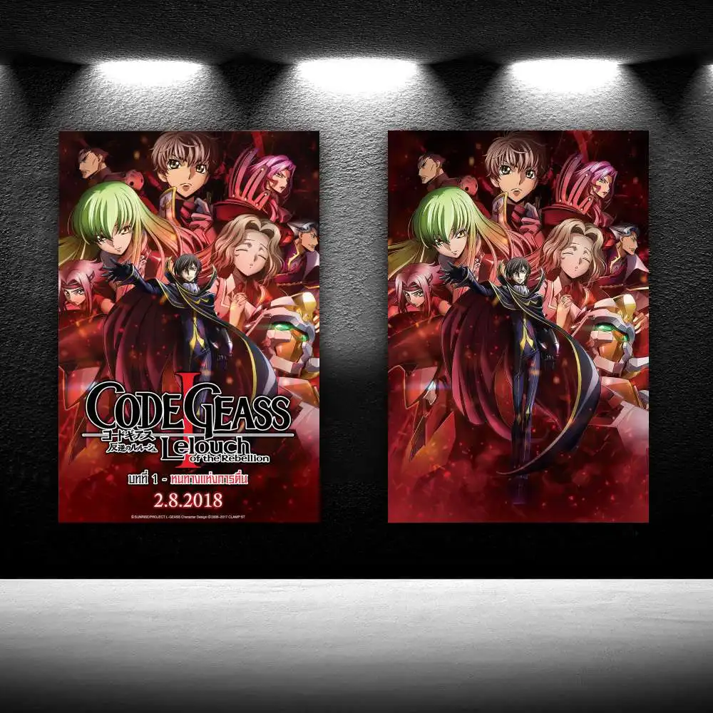 

Code Geass Lelouch Japan Anime Game Professional Merchandise Decorative Painting Canvas Wall Art Living Room Posters Bedroom