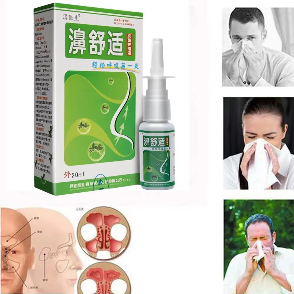

Китайский традиционный медицинский спрей для лечения ринита, назальные спреи, спрей для лечения хронического ринита, синусита, уход за носо...
