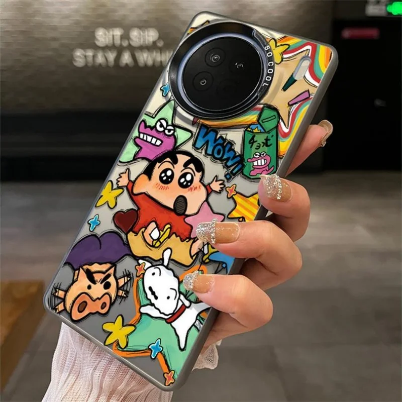 Фото Чехол для телефона с милым мультяшным карандашом Shin-chan для vivo X200 X100 X90 X80 X70 X60 Pro Ultra S mini X200Ultra, противоударный чехол Shinchan №3