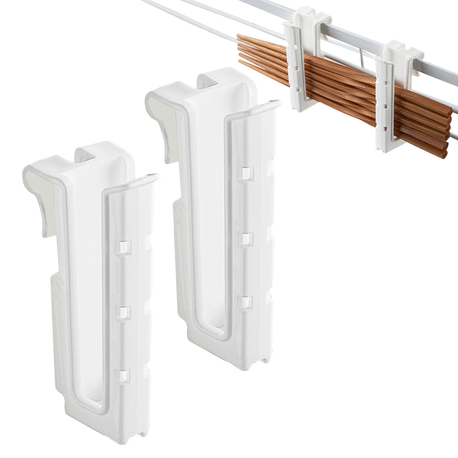 

2Pcs/set Kitchen Rack Organizer Hook Mug Holder Upside Down Hanging Coffee Cup Rack For Kitchen Draining Water Cup Hangers